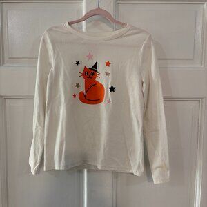 Girl's Halloween Long Sleeve Tee, sz 6, good condition! by Cat & Jack